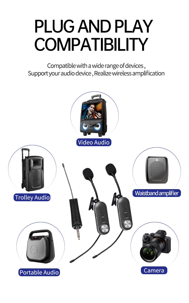 T-4 Clip-On Wireless Multi-Function Noise-Cancelling Microphone