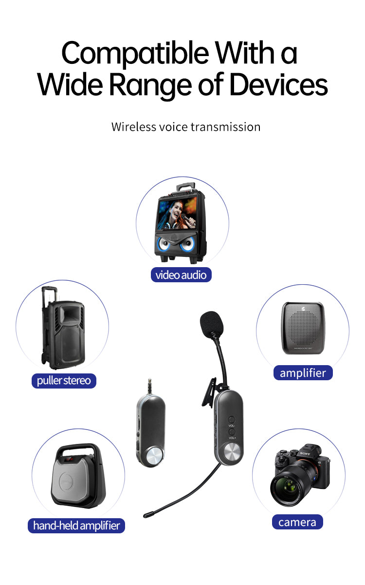 T-3Lapel-style wireless multi-function noise-cancelling microphone