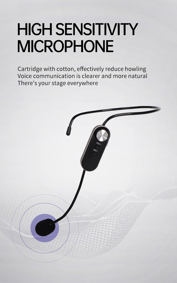 Universal headset-style wireless microphone