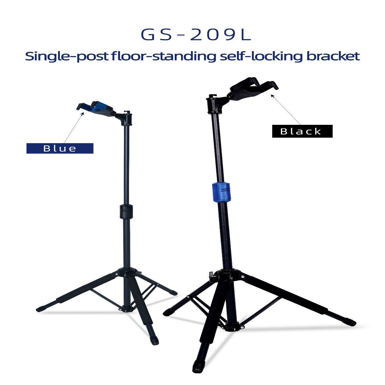 Guitar stand, floor-standing gravity stand
