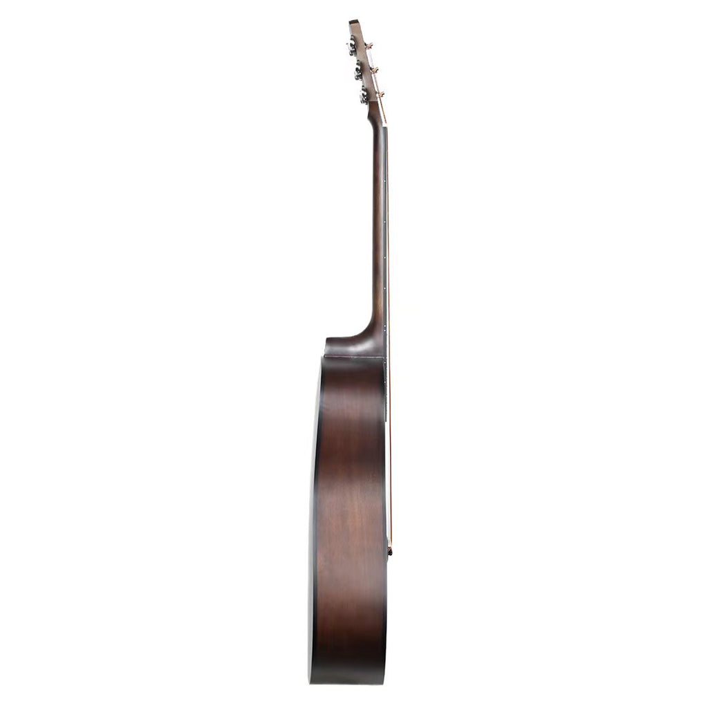 40-inch matte-finish Shabbi Maple Maple-Style Solid-Body Acoustic Guitar.