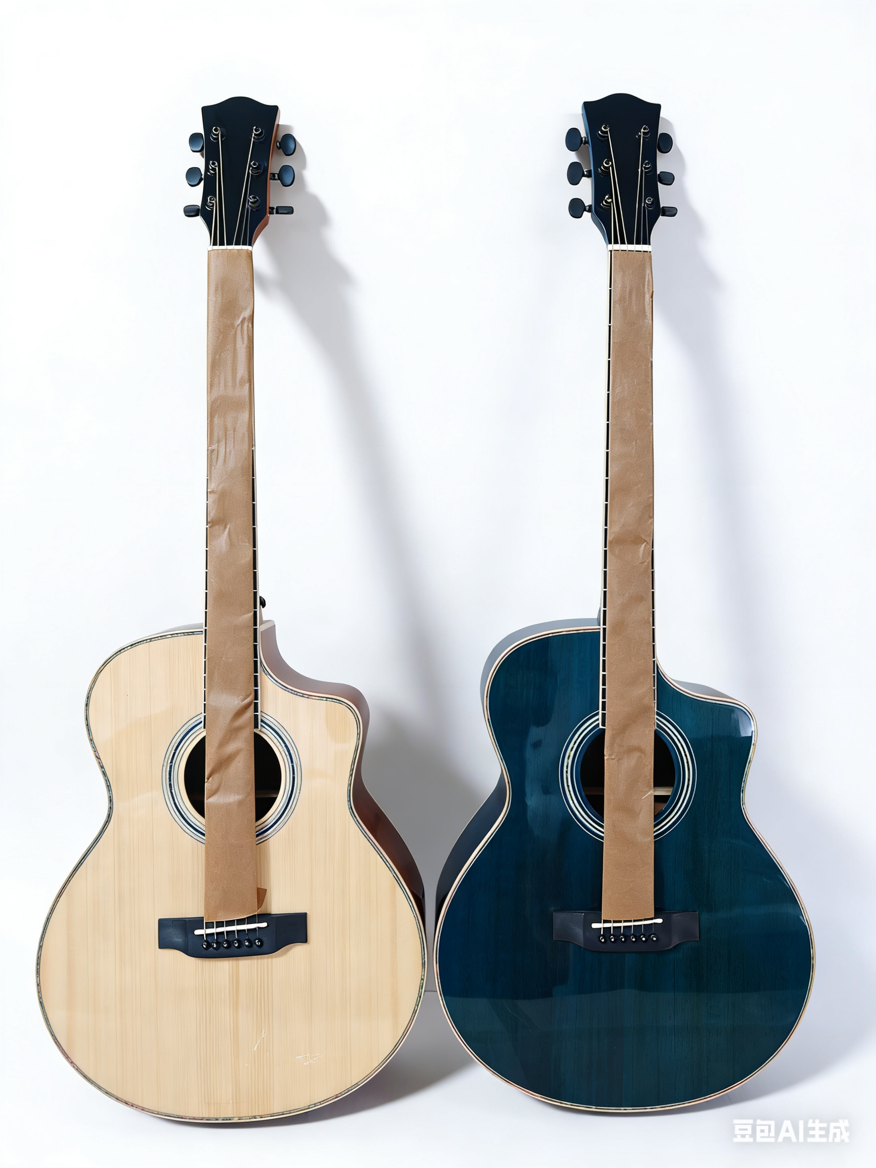 A 41-inch gloss spruce/sapele laminated guitar.(Original Character)