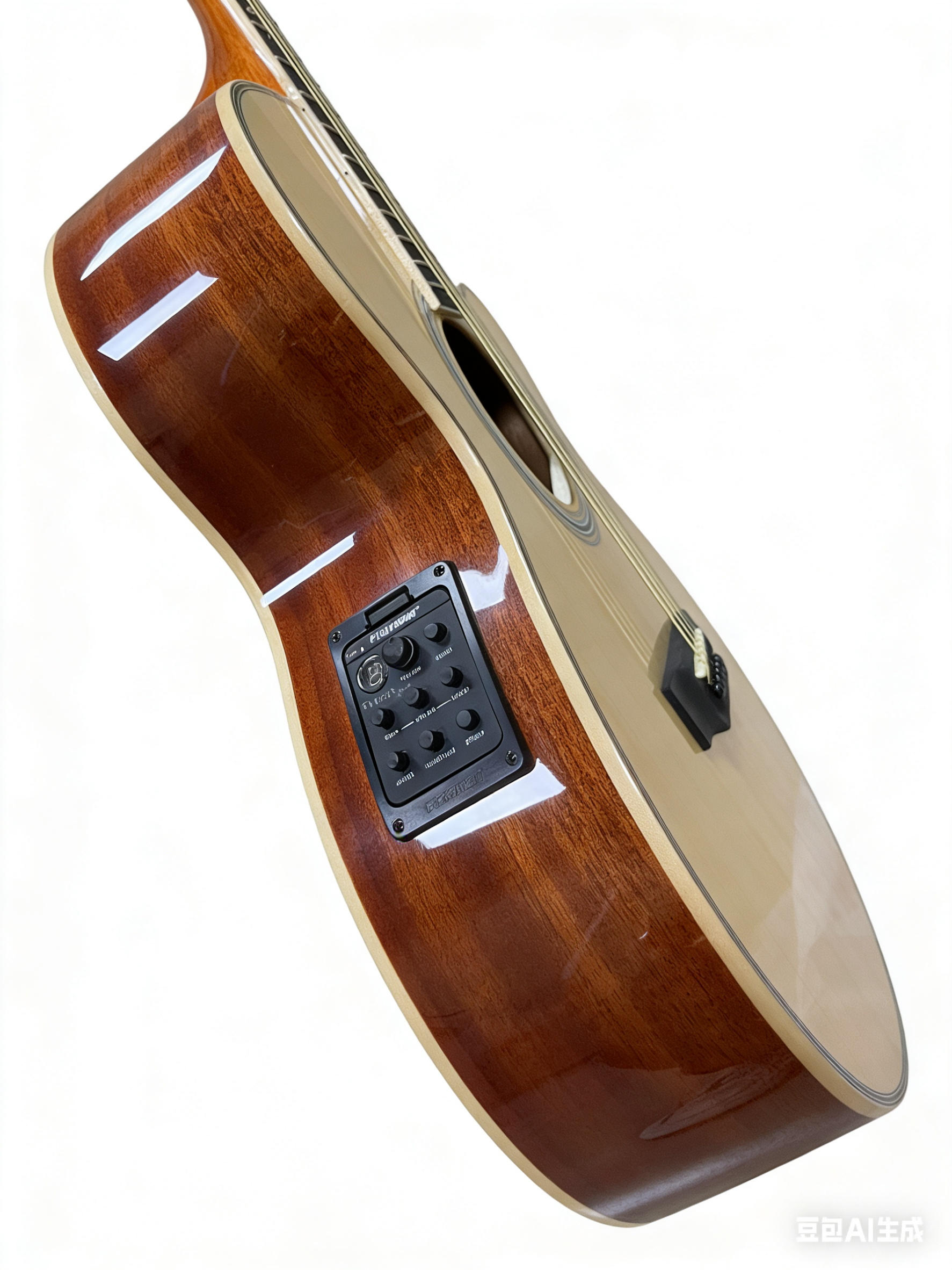 40-inch glossy cloud plate acoustic guitar with a professional 301 pickup.CG-208EQ