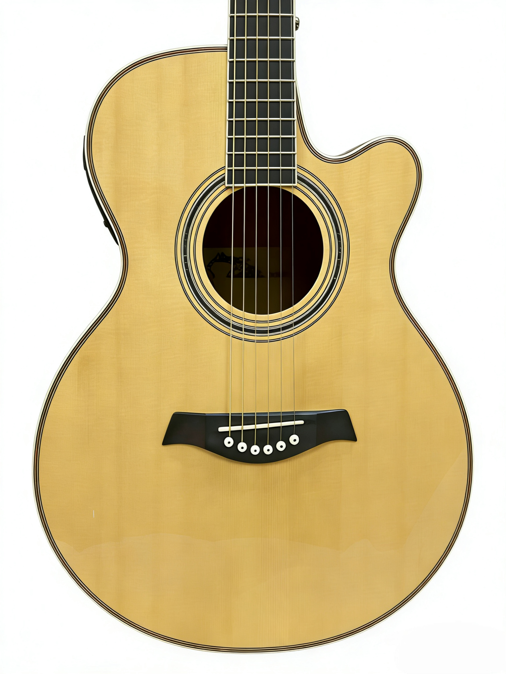 40-inch acoustic stage guitar, high-gloss finish with advanced pickup CG-202EQ