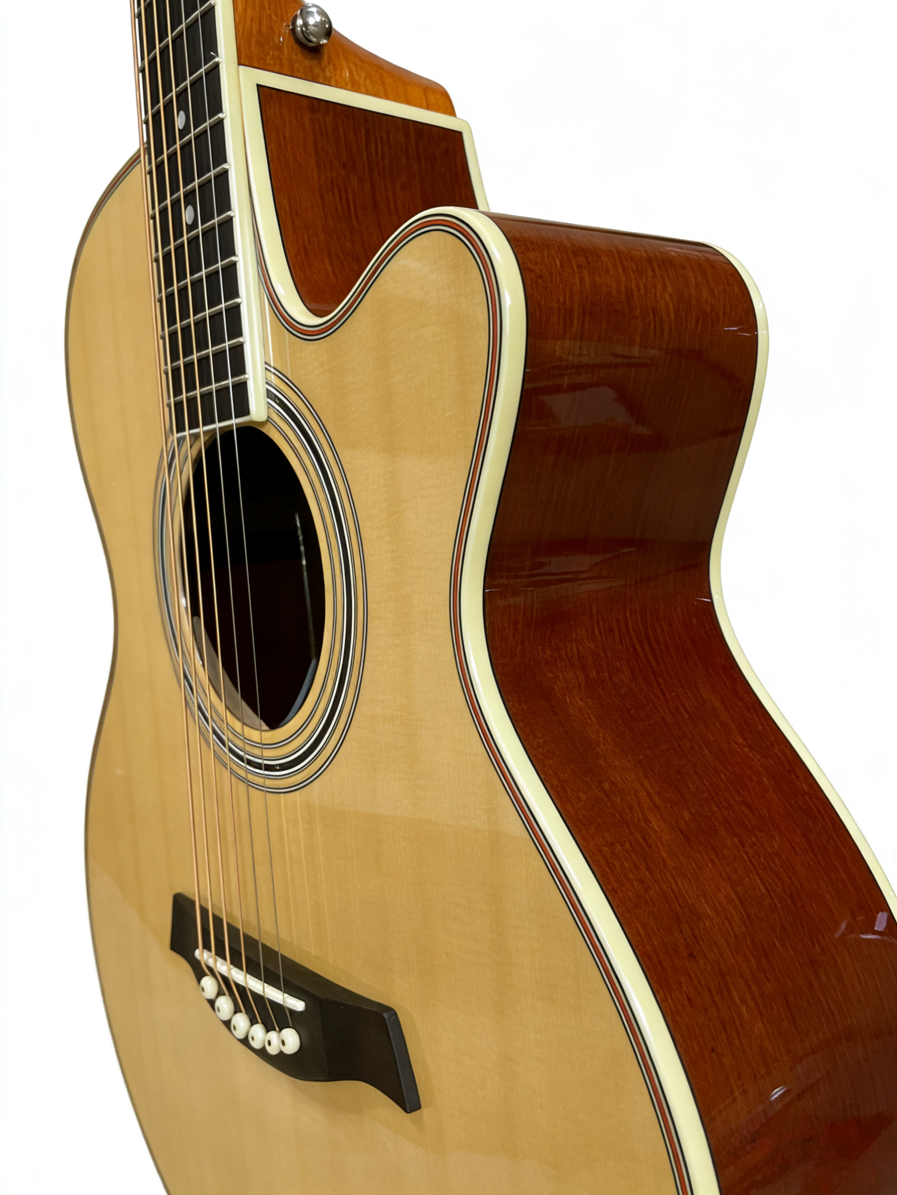 40-inch acoustic stage guitar, high-gloss finish with advanced pickup CG-202EQ