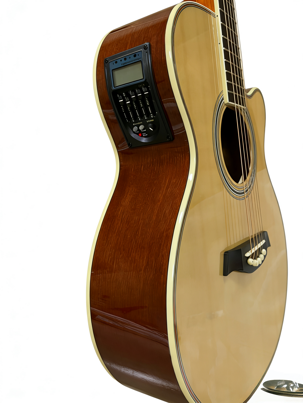 40-inch acoustic stage guitar, high-gloss finish with advanced pickup CG-202EQ