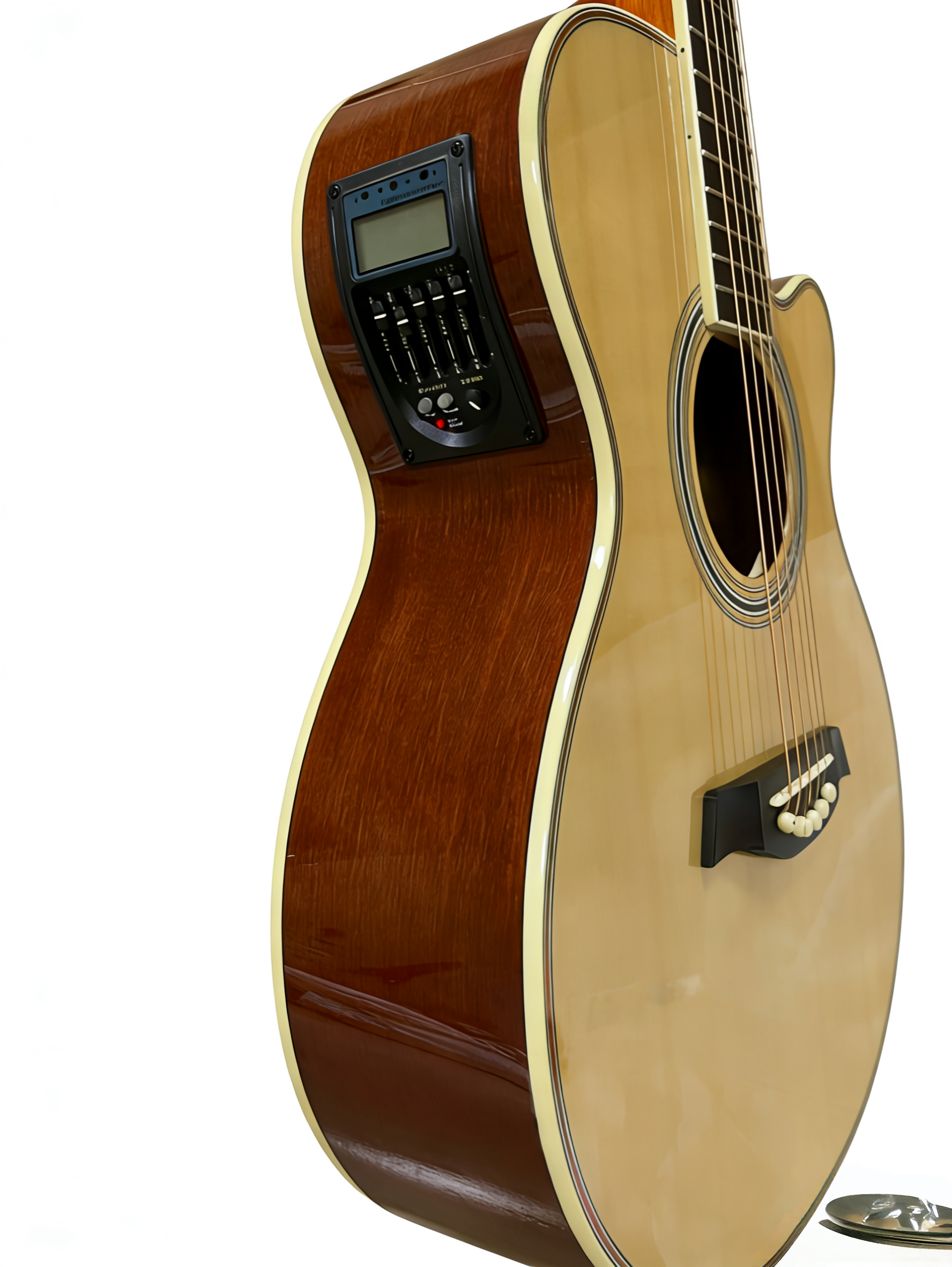 40-inch acoustic stage guitar, high-gloss finish with advanced pickup CG-202EQ