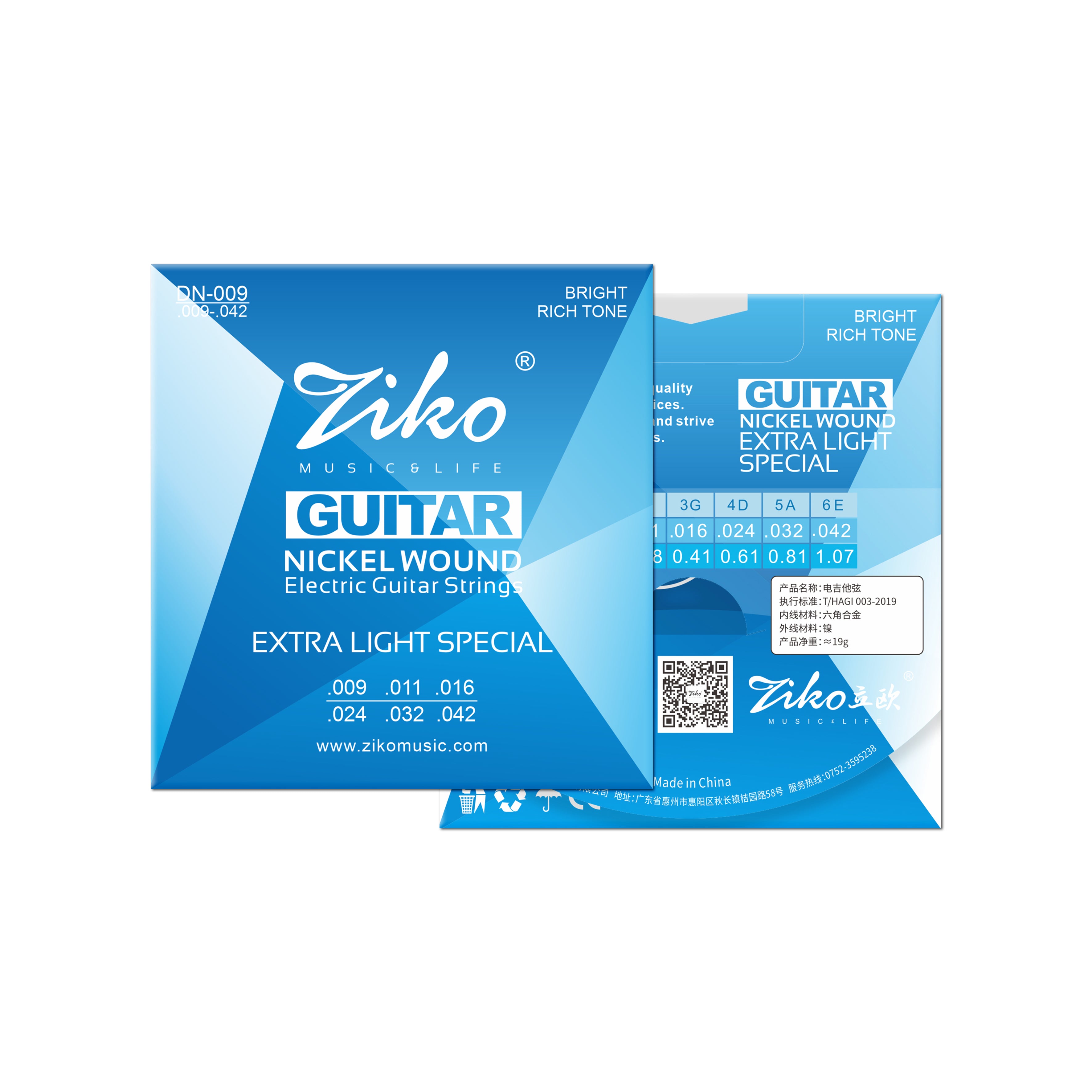 ziko Electric guitar strings.DN-009