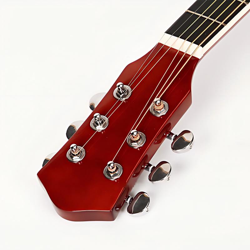 41-inch polished basswood guitar, recommended for beginners in folk music