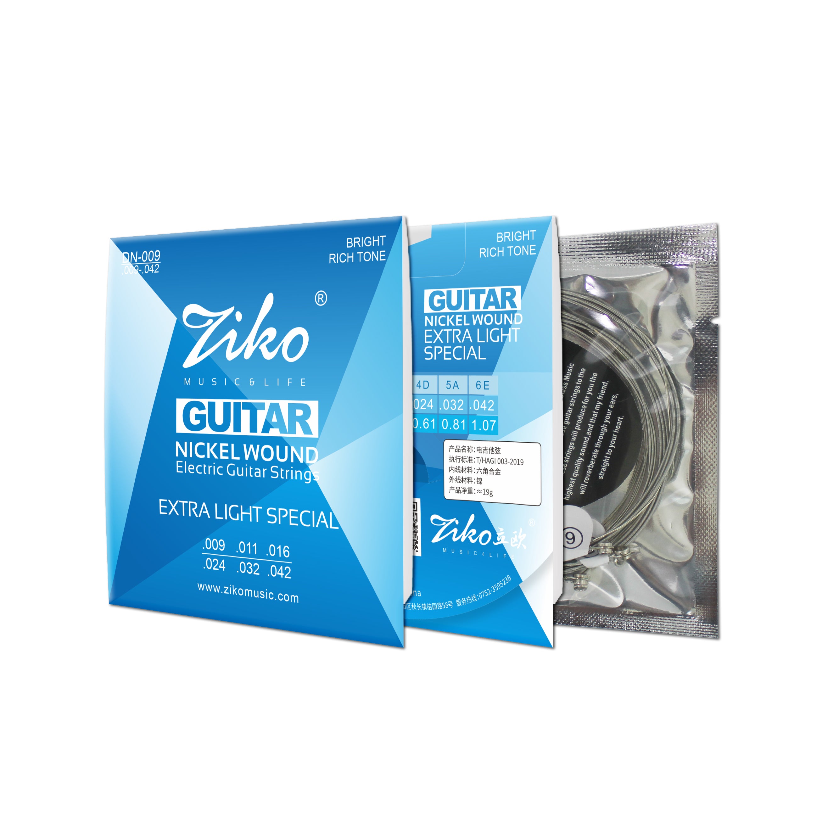 ziko Electric guitar strings.DN-009
