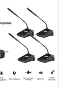 Wireless desktop conference microphone for speakers and presenters