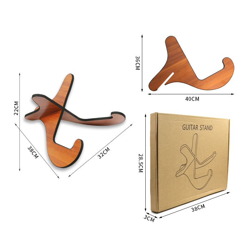 Wooden Ukulele Floor Stand, Foldable and Portable Wooden Violin Stand