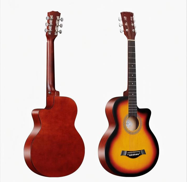 38-inch basswood acoustic guitar for beginners
