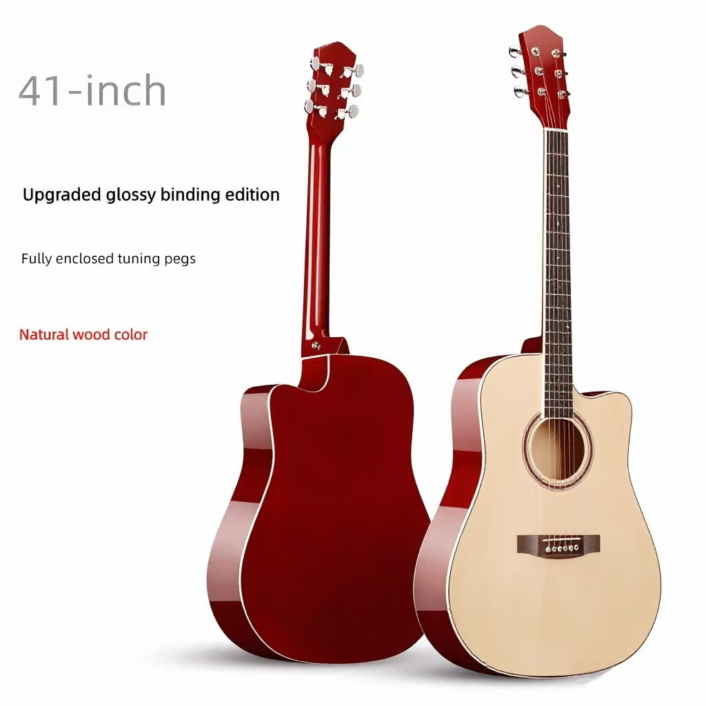 41-inch Sapele Wood guitar，Beginners in folk guitar