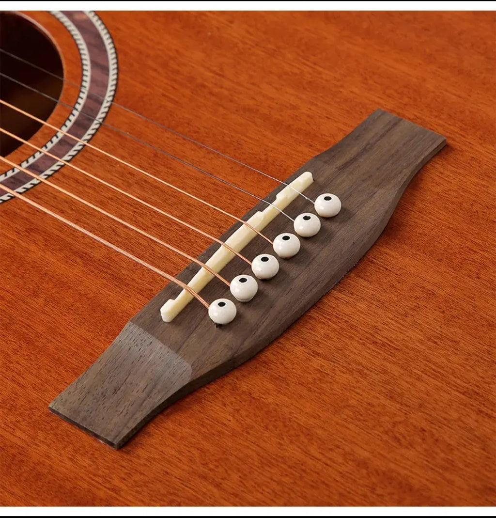 41-inch polished sapele guitar，Recommended for folk music beginners