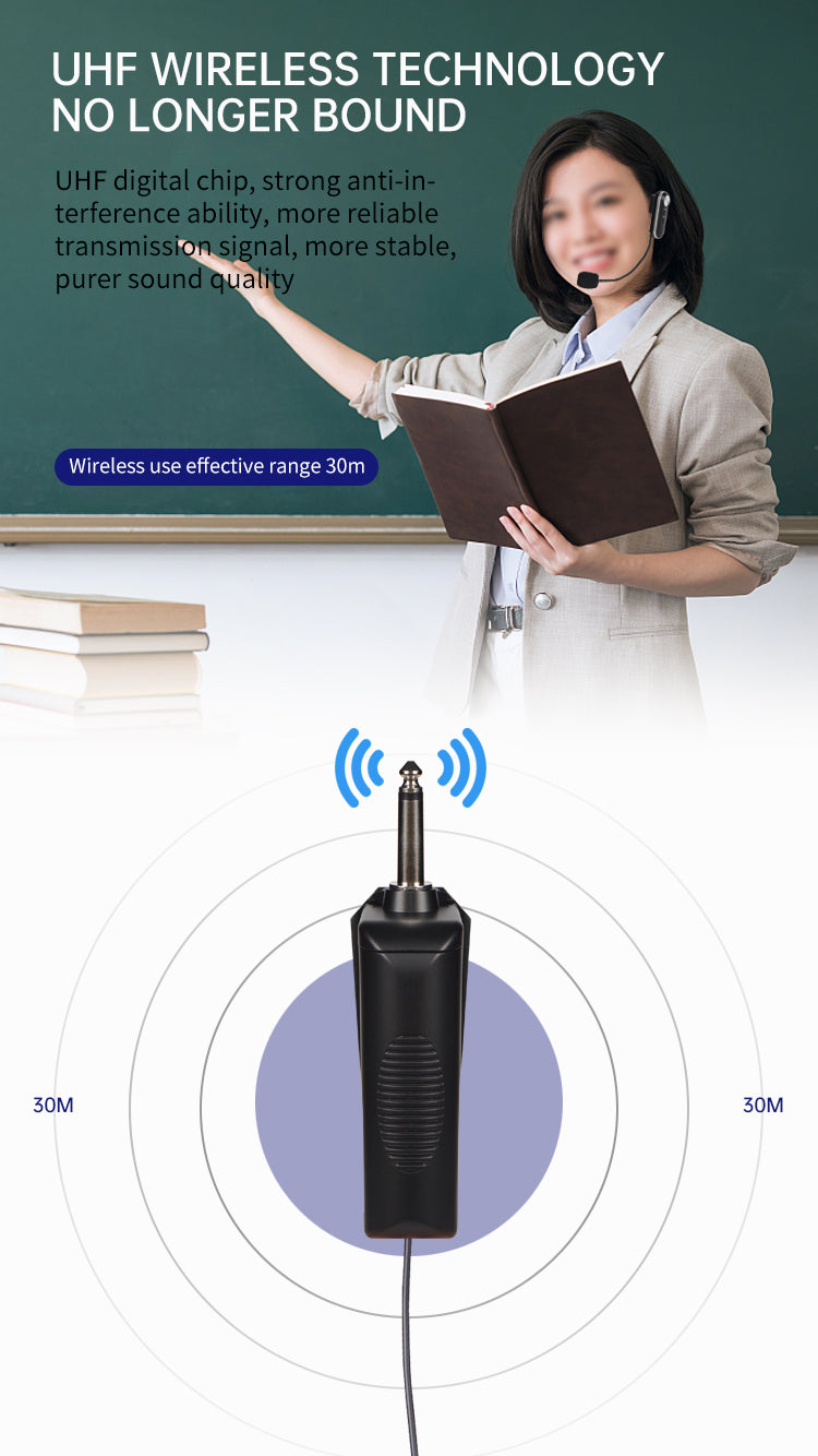 Universal headset-style wireless microphone