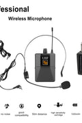 Wireless microphone with display and frequency selection
