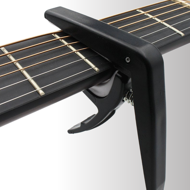 ABS 2-in-1 capo，Adjustable plastic pegs，Remove the nail