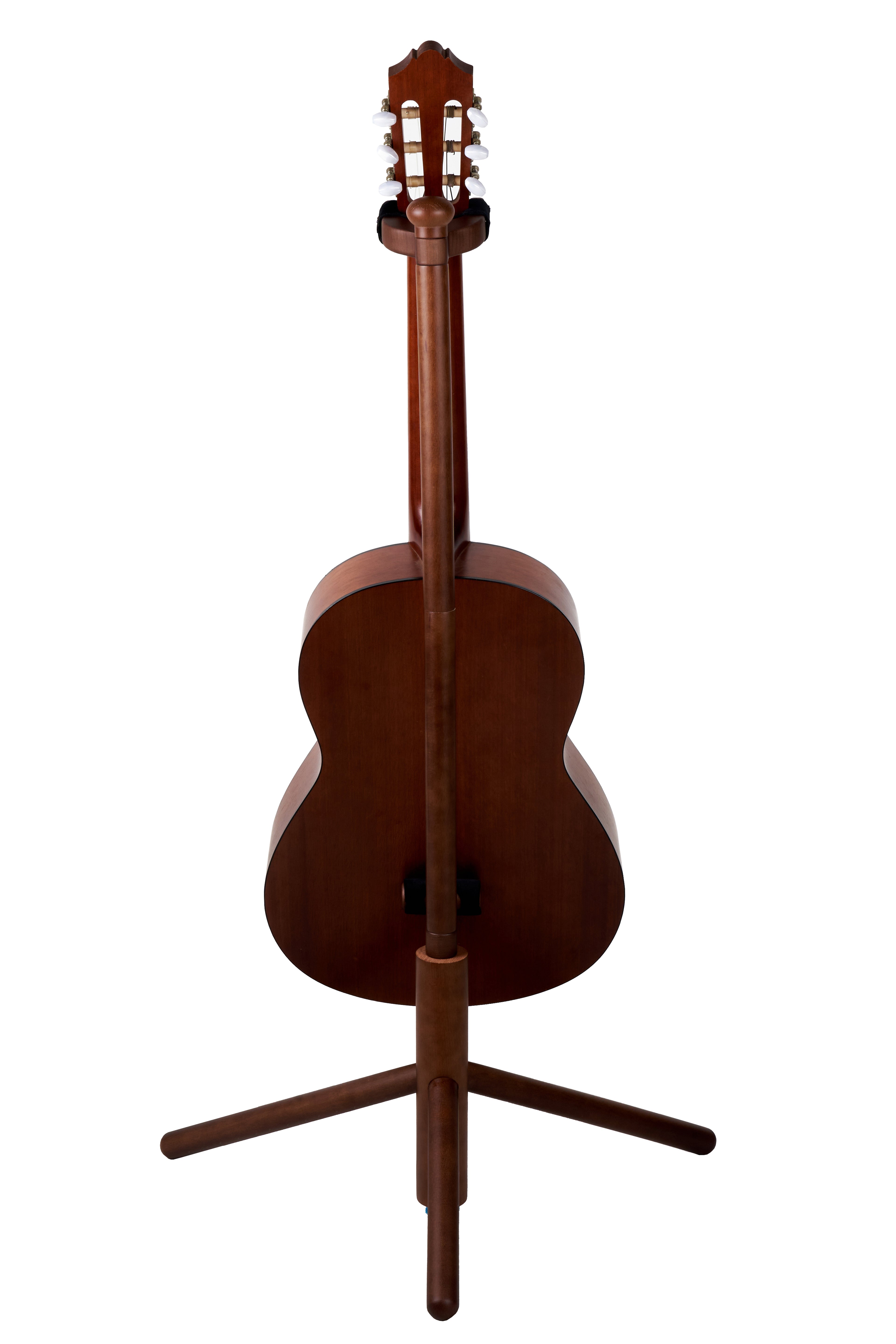 Wooden upright guitar stand，Detachable floor stand