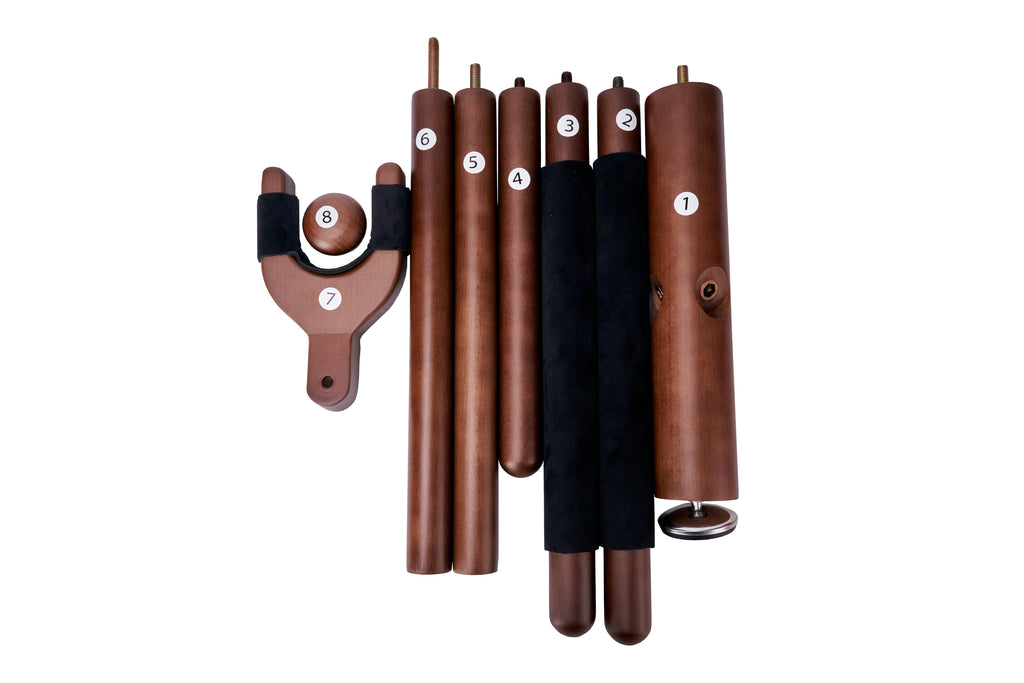 Wooden upright guitar stand，Detachable floor stand