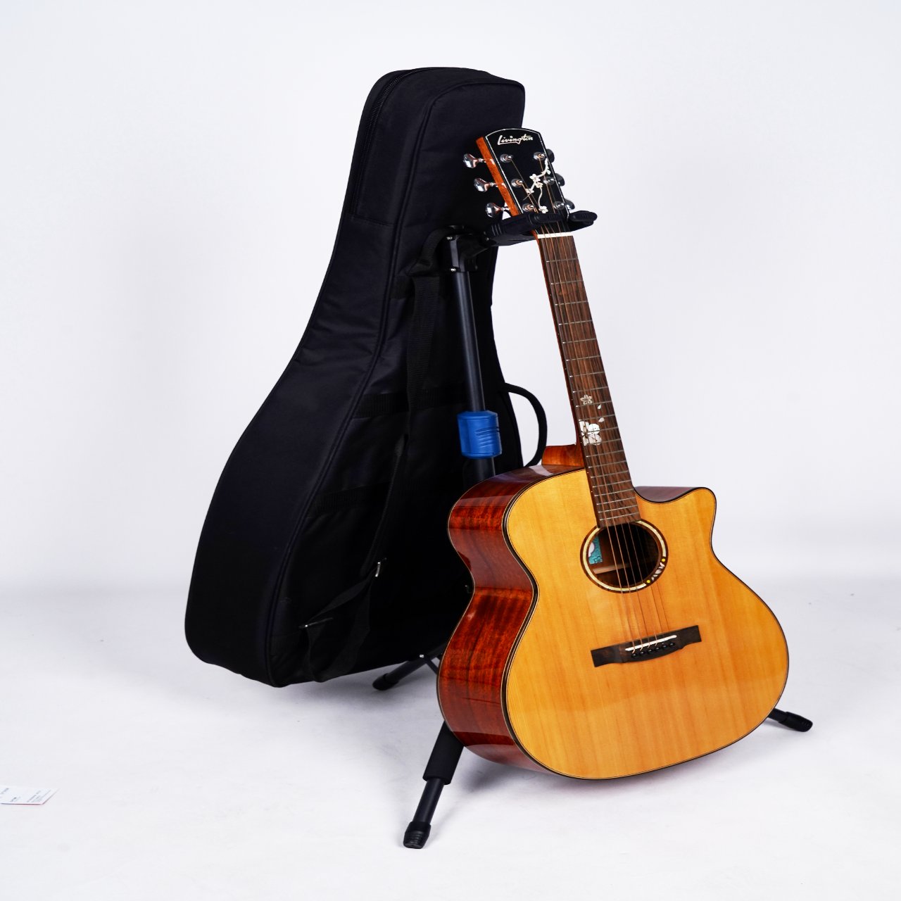 Guitar stand, floor-standing gravity stand