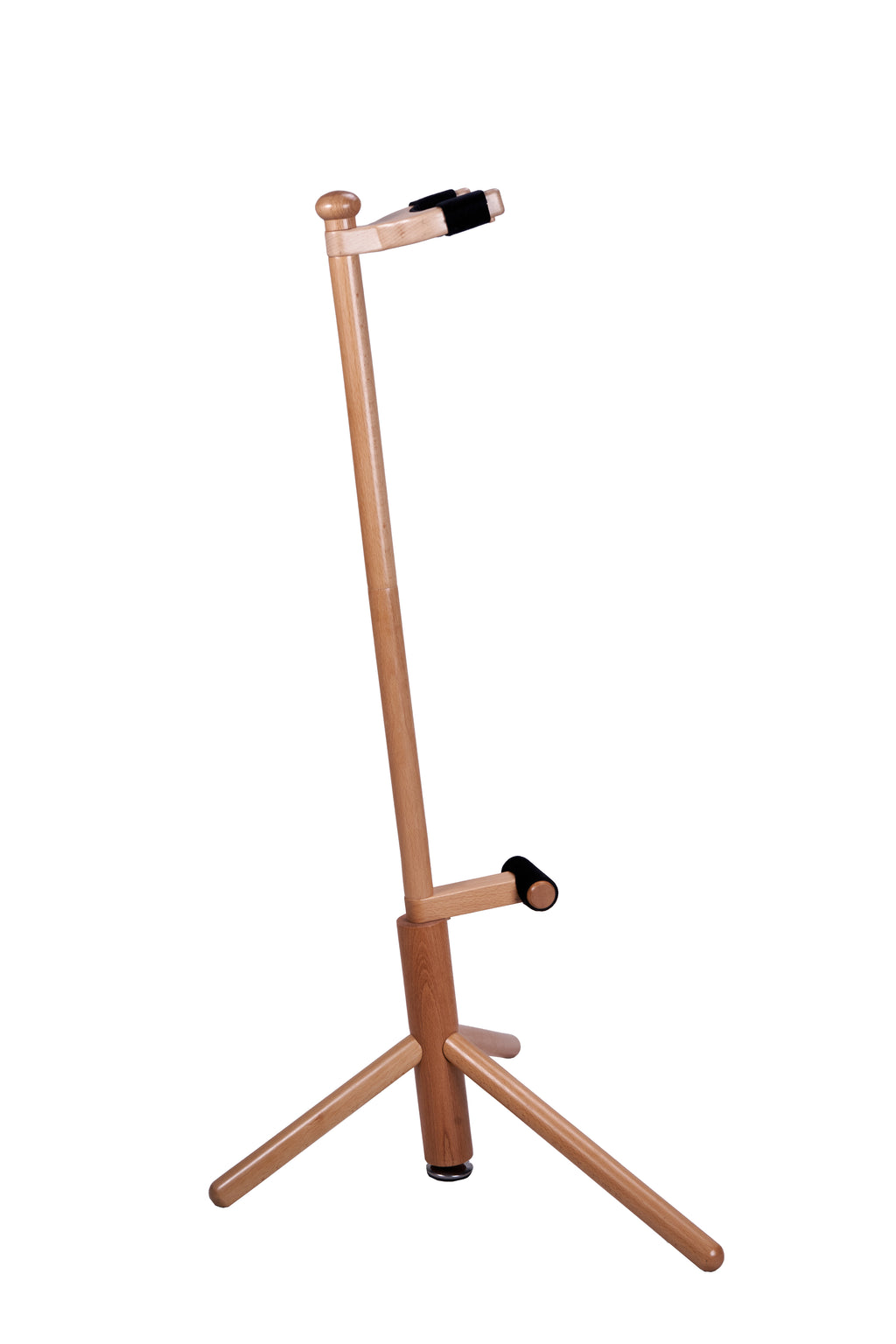 Wooden upright guitar stand，Detachable floor stand