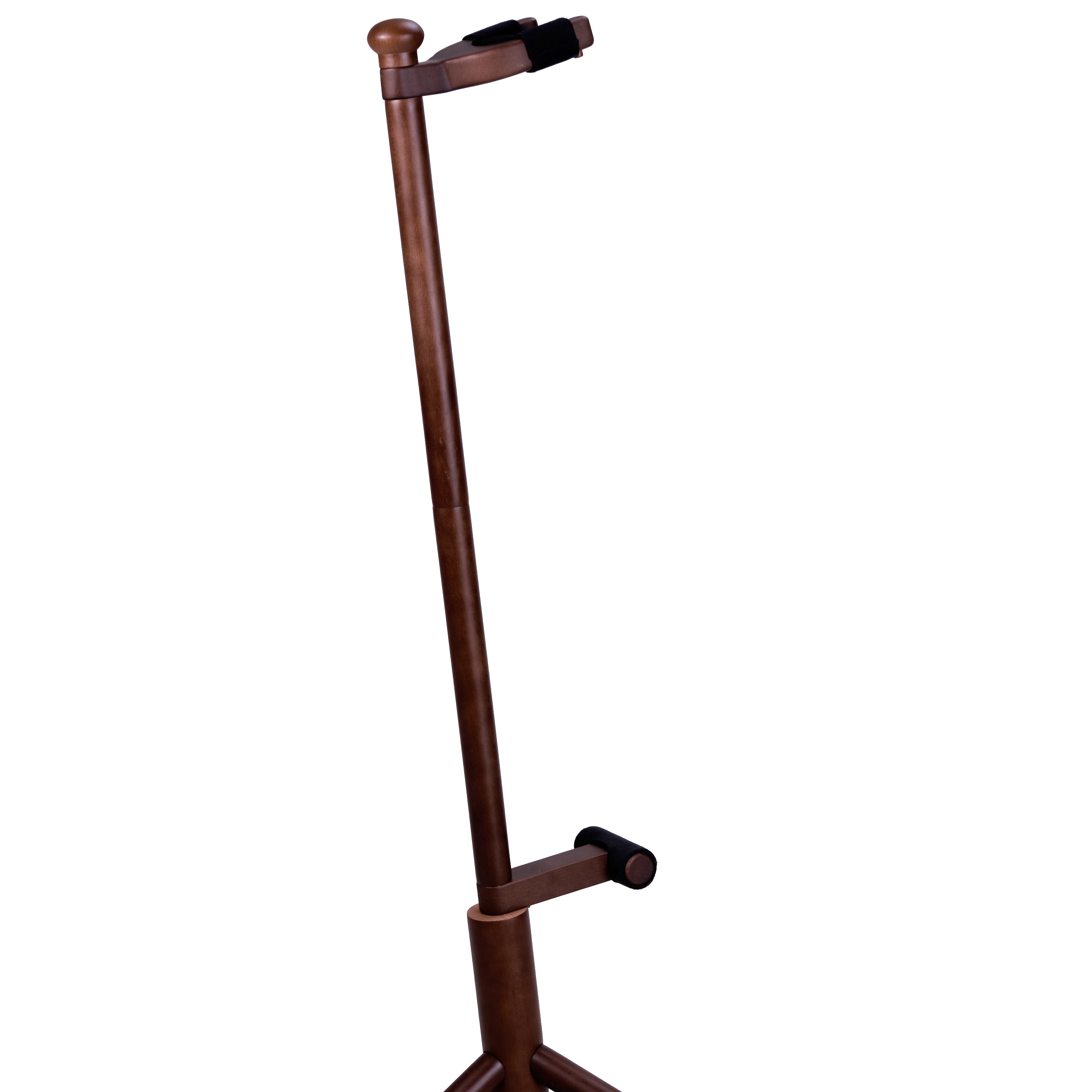Wooden upright guitar stand，Detachable floor stand