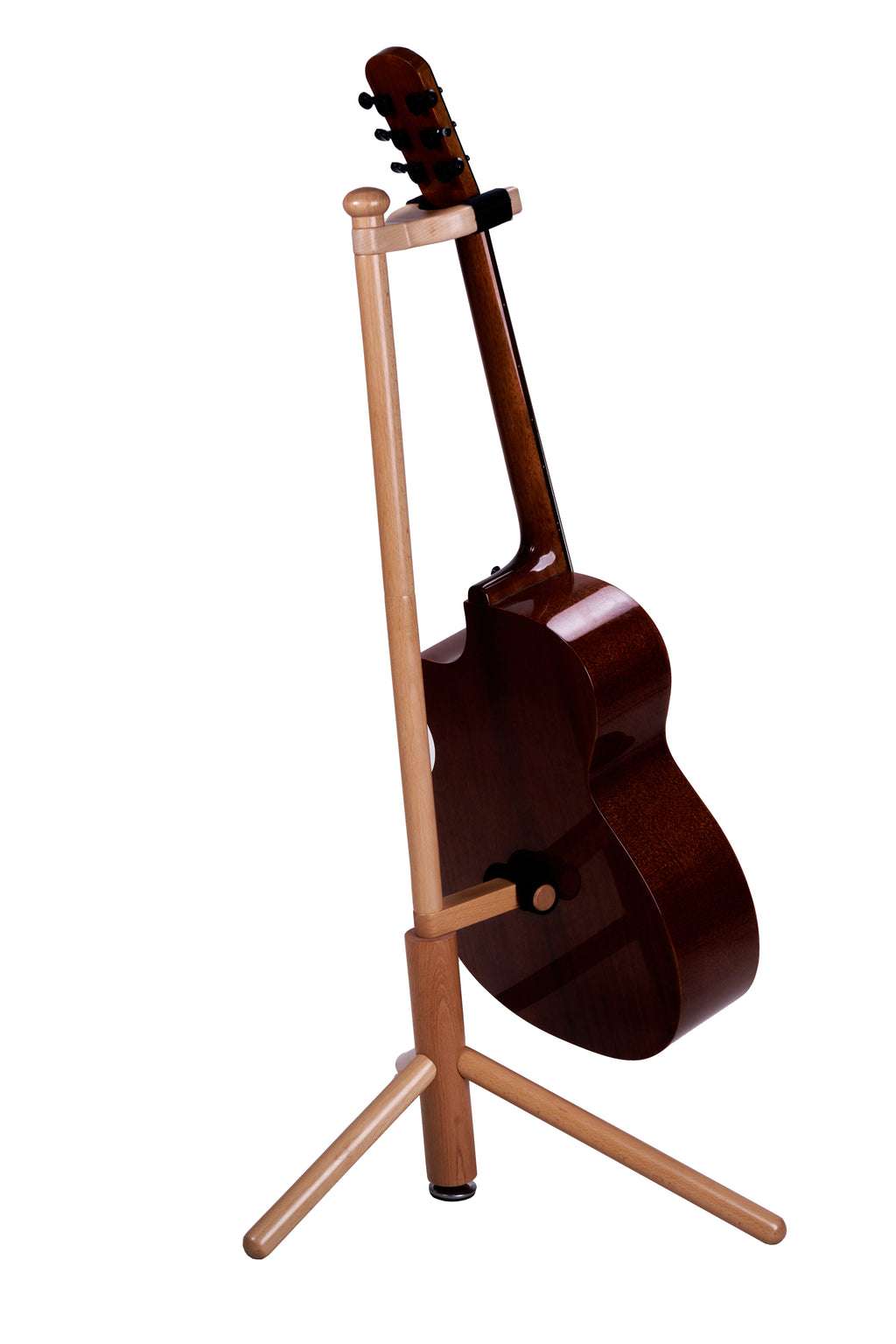 Wooden upright guitar stand，Detachable floor stand