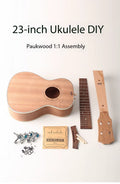 DIY ukulele kit: materials for hand-assembling and painting your own instrument