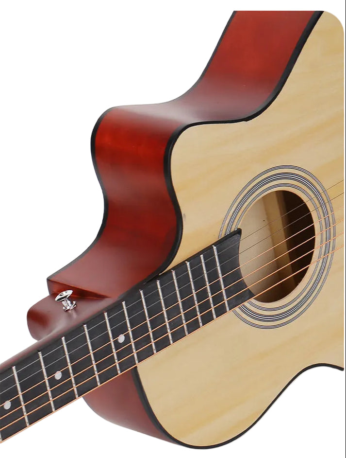 38-inch basswood acoustic guitar for beginners