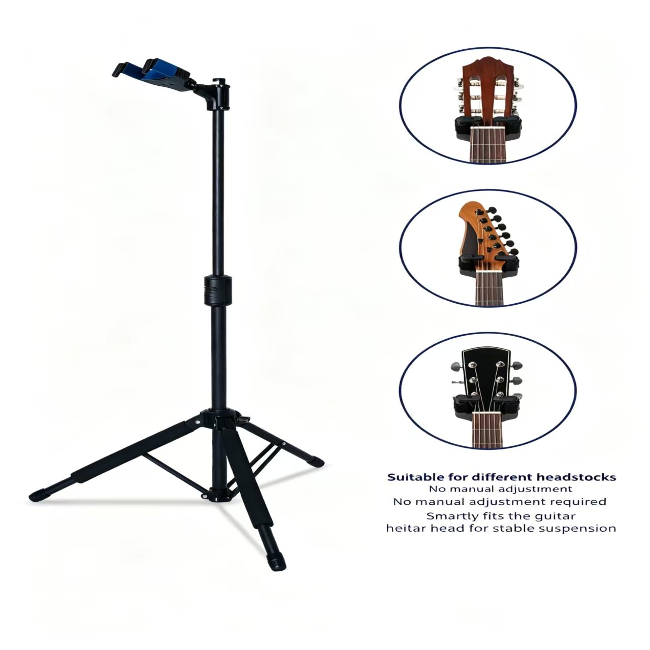 Guitar stand, floor-standing gravity stand