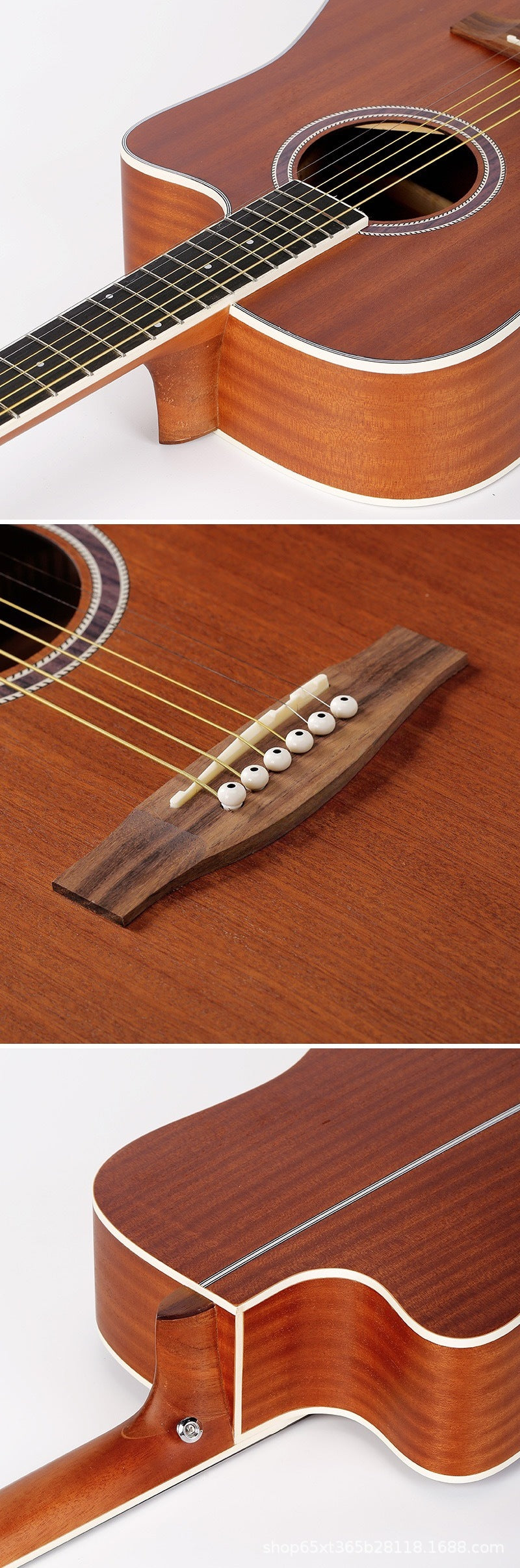 41-inch Sapele Wood guitar，Beginners in folk guitar