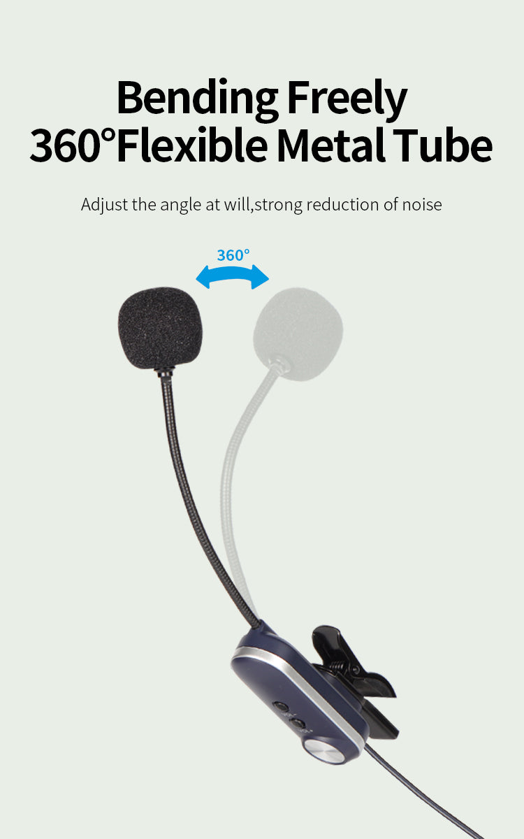 Lapel-style wireless instrument microphone