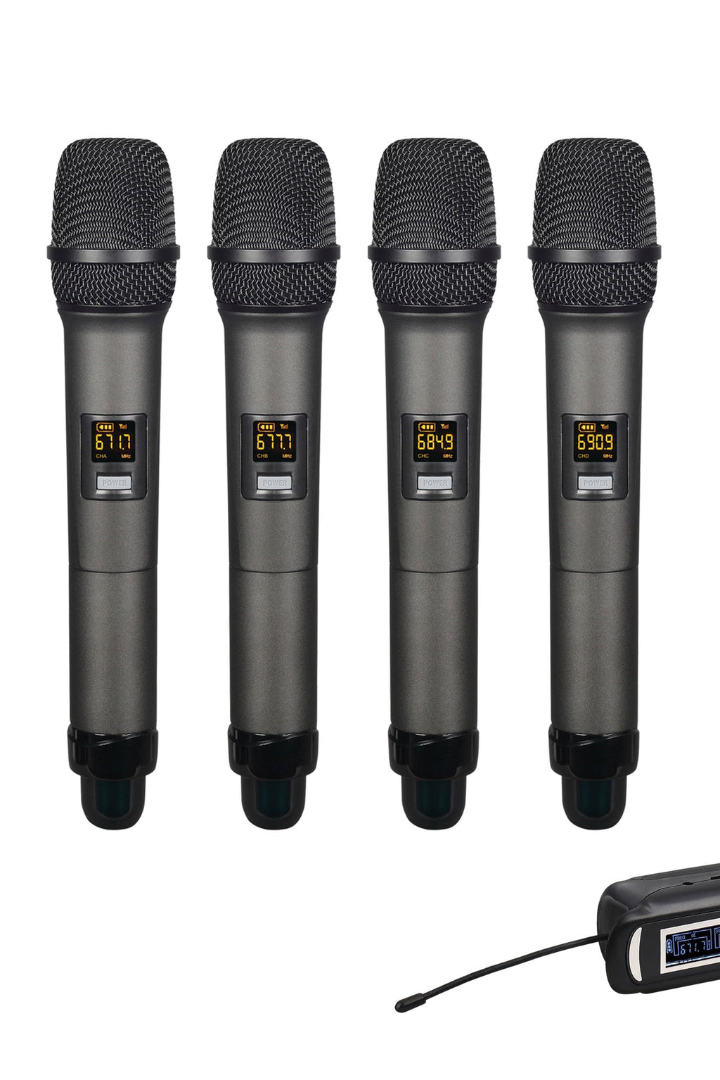 Versatile wireless microphone: professional microphone for outdoor and home use
