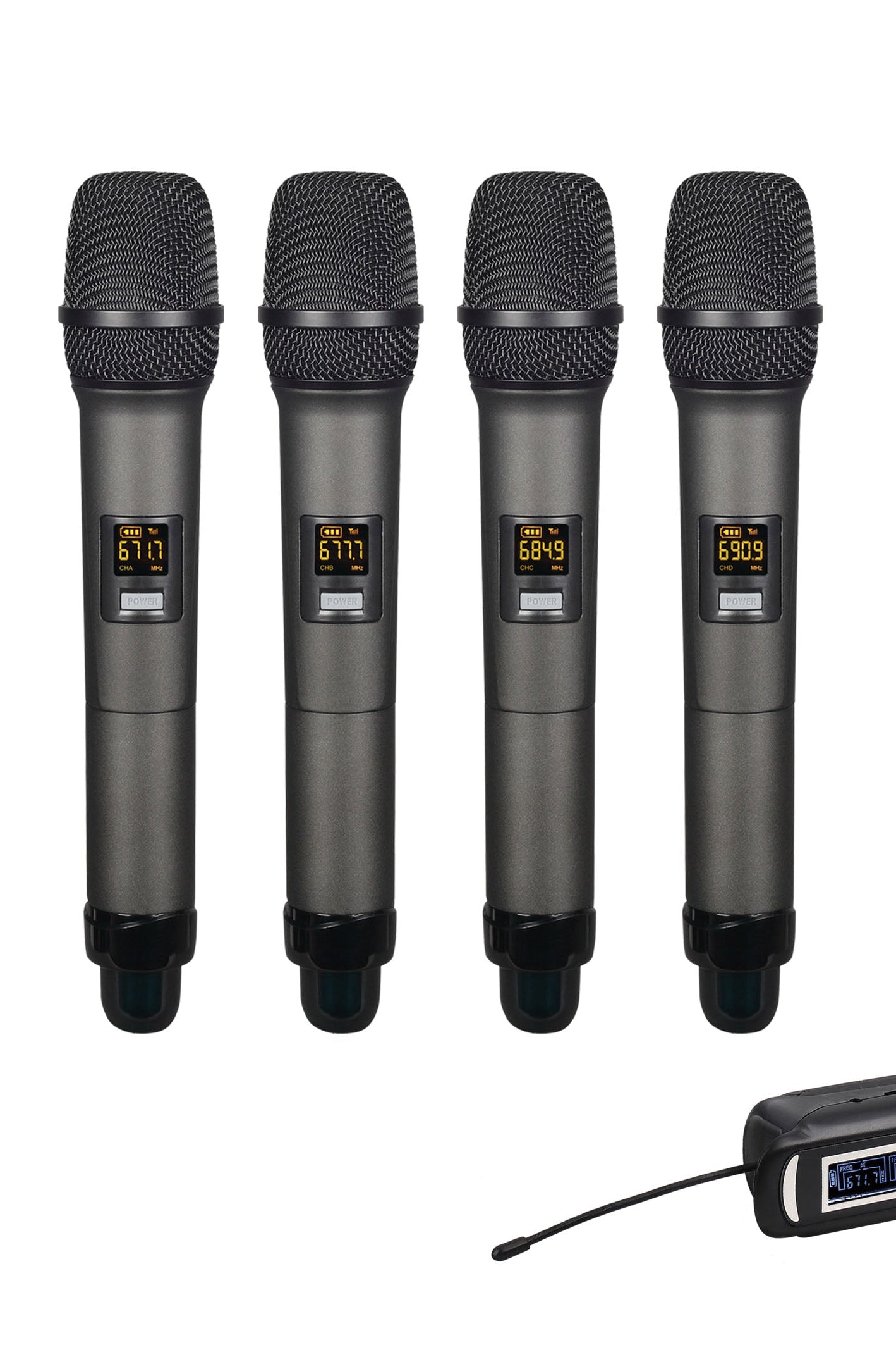 Versatile wireless microphone: professional microphone for outdoor and home use