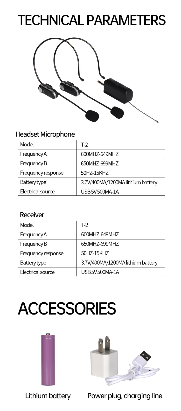 Universal headset-style wireless microphone