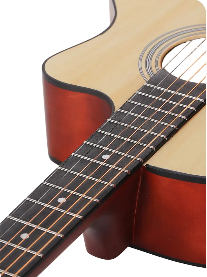 38-inch basswood acoustic guitar for beginners