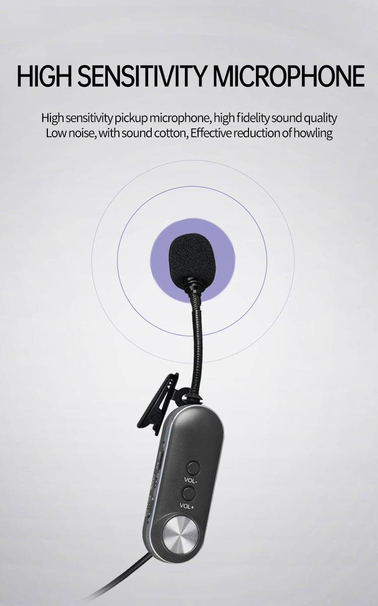 T-4 Clip-On Wireless Multi-Function Noise-Cancelling Microphone
