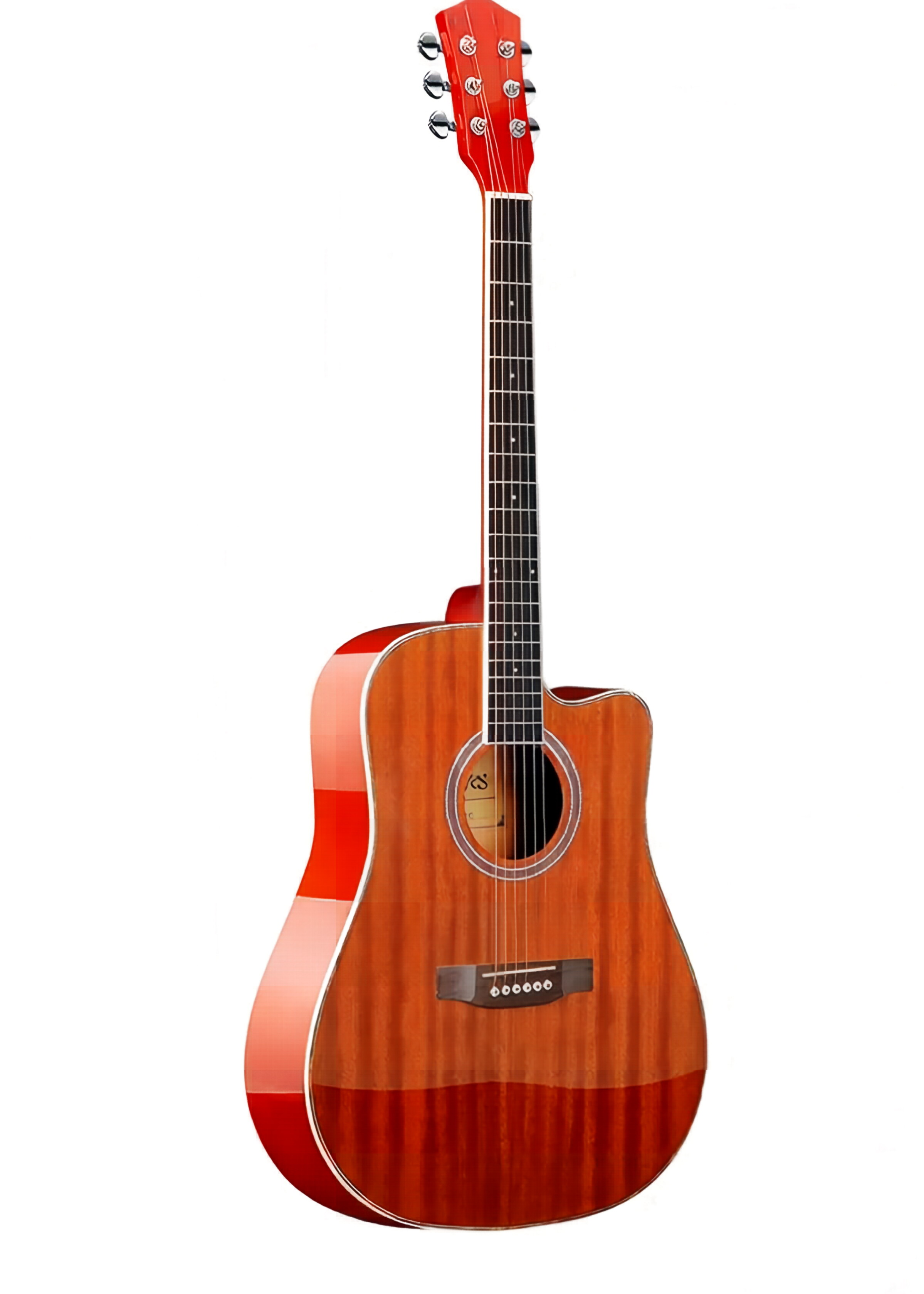 41-inch polished sapele guitar，Recommended for folk music beginners