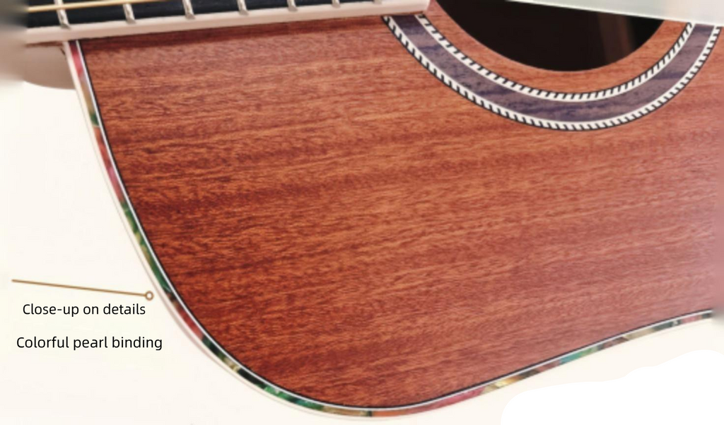 41-inch Sapele Wood guitar，Beginners in folk guitar